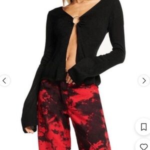 I.AM.GIA Women's Black Crop-top